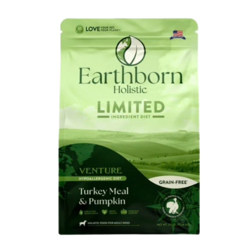 Earthborn Venture Limited Ingredient Turkey Meal & Pumpkin Grain-Free Dry Dog Food 25 lb