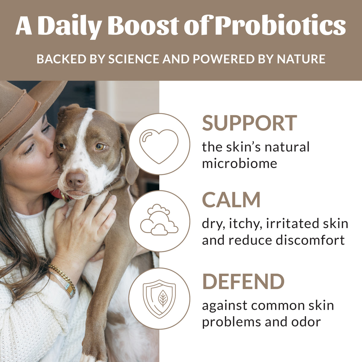 Skout's Honor Probiotic Deodorizing Spray Sandalwood & Vanilla Scent for Dogs 8 oz