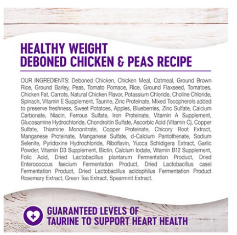 Wellness Complete Health Healthy Weight Deboned Chicken & Peas Recipe Dry Dog Food 24 lb