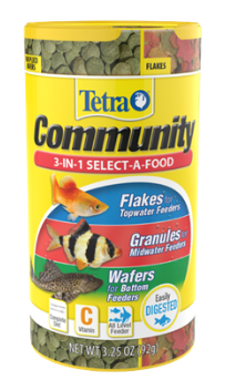Tetra Community 3-in-1 Select-A-Food Fish Food 3.25 oz
