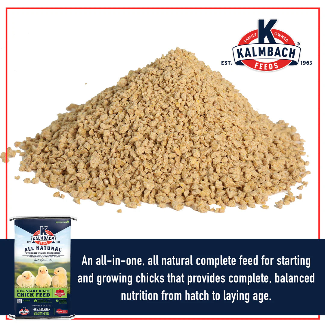 Kalmbach Feeds All Natural 18% Start Right Chick Feed 50 lb