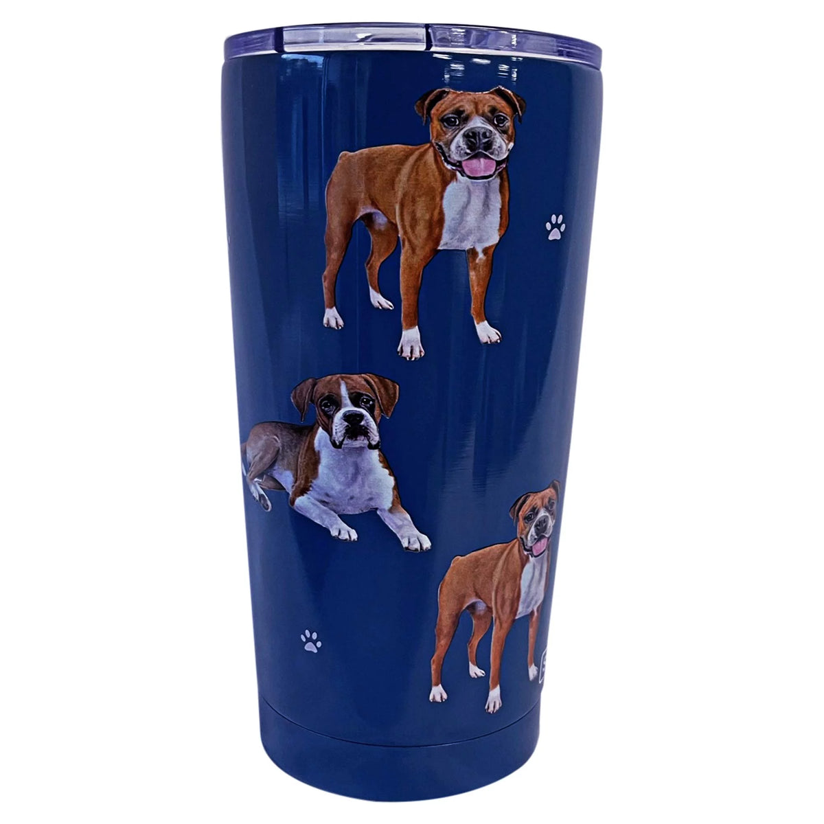 E & S Imports Serengeti Boxer Stainless Steel, Vacuum Insulated Tumbler with Spill Proof Lid 20 oz