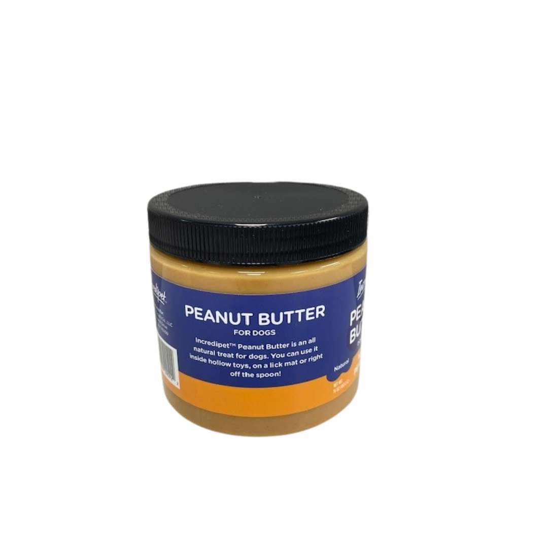 Incredipet Natural Peanut Butter 100% Peanuts Recipe for Dogs 16 oz