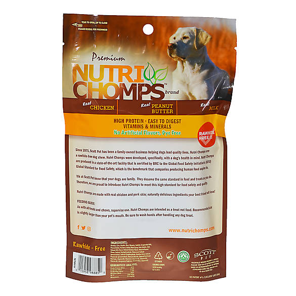 Scott Pet Nutri Chomps Assorted Flavor Twists Rawhide-Free Mini Dog Treats 15 ct