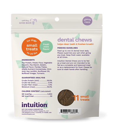 Intuition Small Dental Treats for Dogs 15-25 lbs