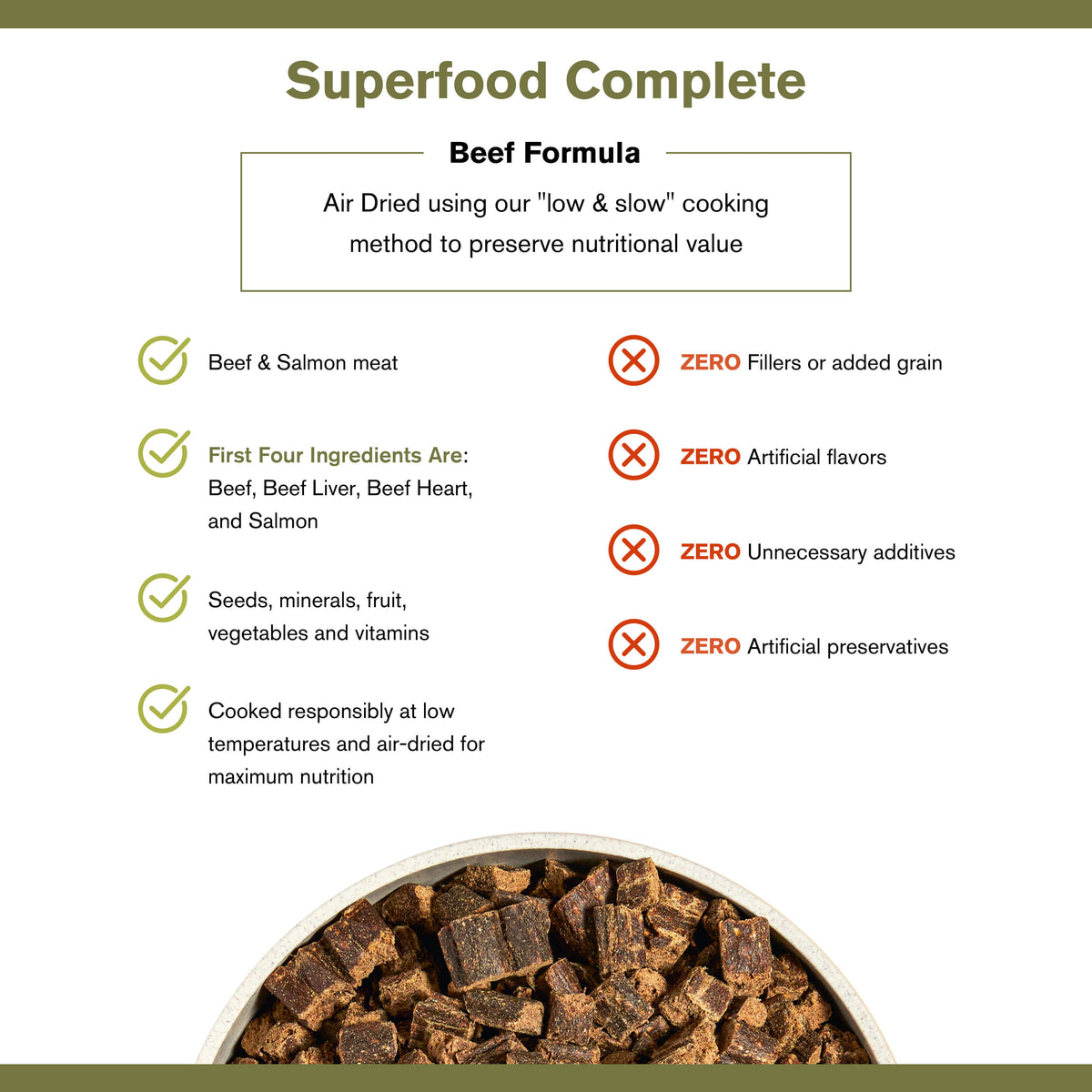 Badlands Ranch Superfood Complete Beef Formula Adult Air-Dried Dog Food