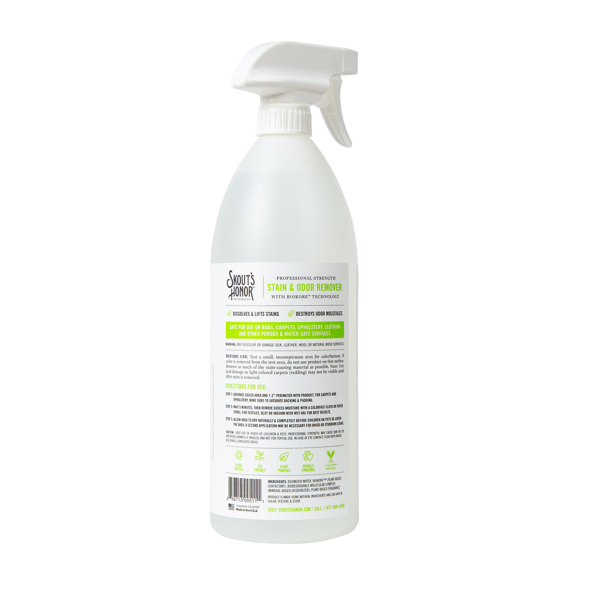Skout's Honor Professional Strength Dog Stain & Odor Remover Spray 35 oz