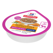 Hill's Science Diet Senior 7+ Small Paws Savory Chicken & Vegetable Stew Dog Food Trays