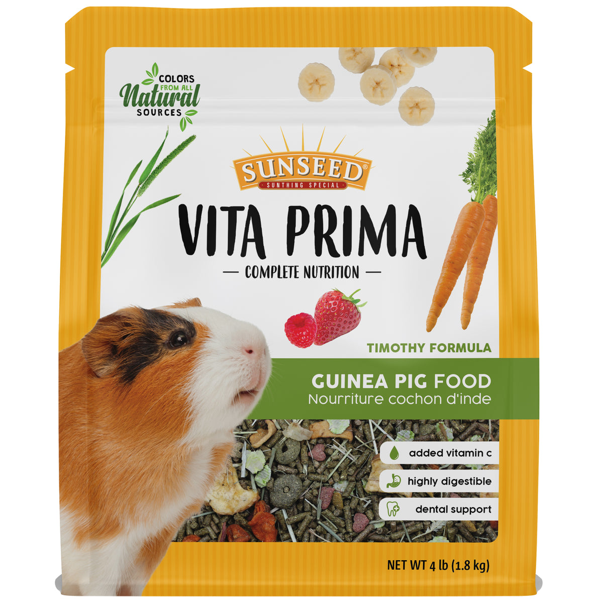 Sunseed Vita Prima Complete Nutrition Guinea Pig Food 4 lb