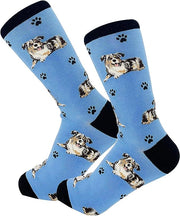 E & S Imports Pet Lover Socks Australian Shepherd Dog, Unisex, One Size Fits Most