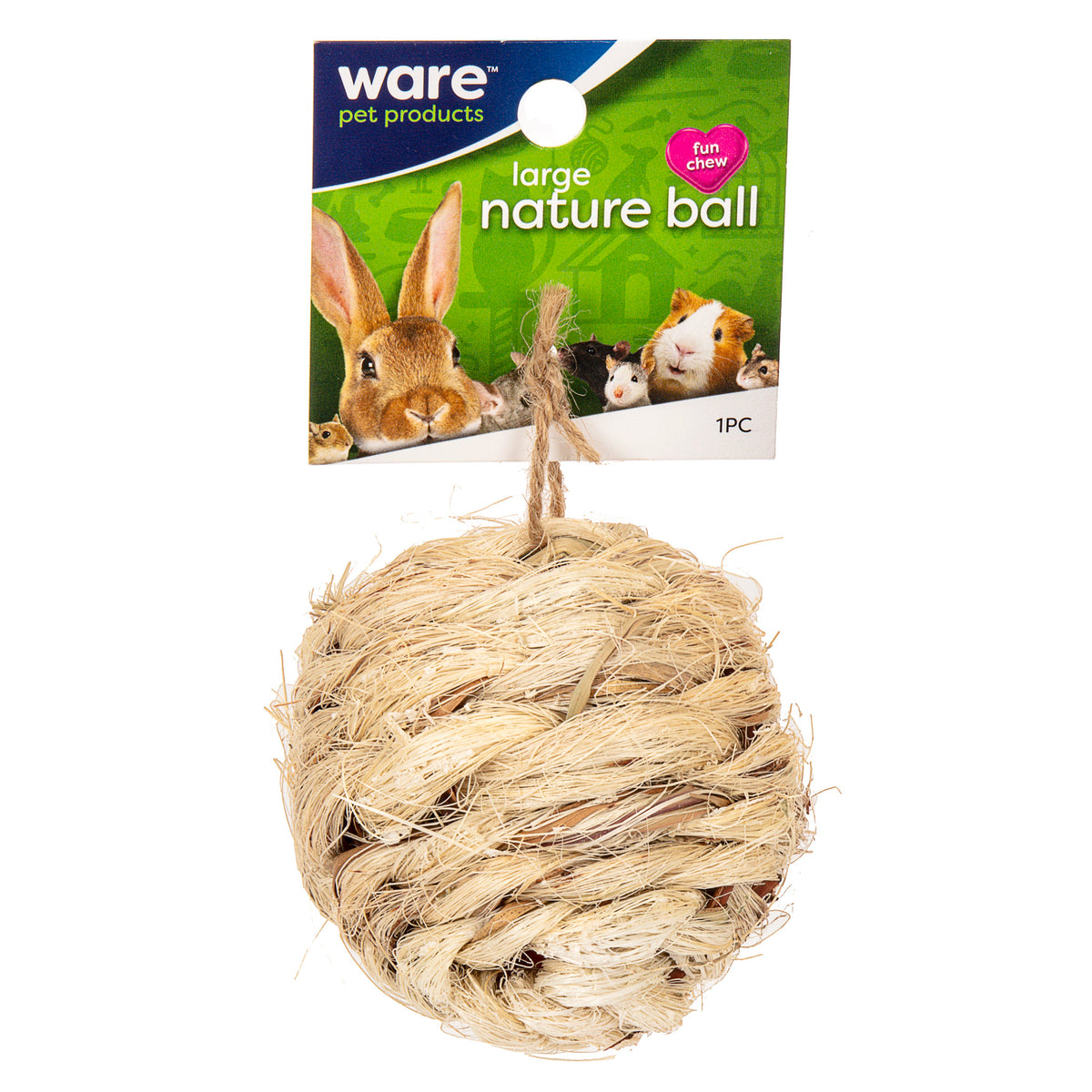 Ware Large Nature Ball Small Animal Chew Toy 3.5 in