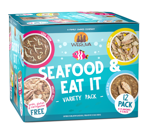 Weruva Classics Seafood & Eat It Variety Pack Wet Cat Food 12 ct