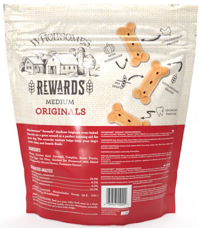 Wholesomes Rewards Medium Original Biscuits 3 lb