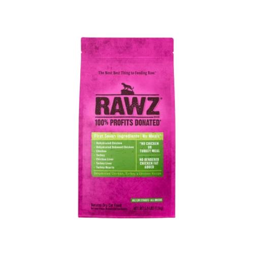 Rawz Dehydrated Chicken, Turkey & Chicken Recipe Dry Cat Food