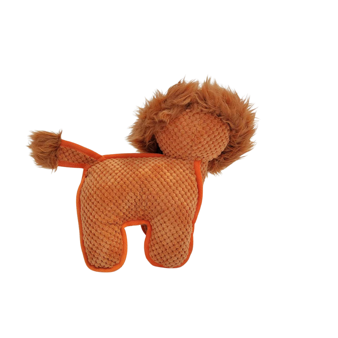 Pet Obsession Ruff N Roll Durable Plush Dog Toy- Lion 12 in