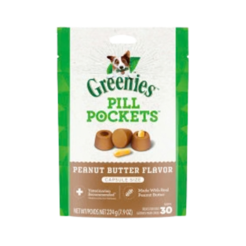 Greenies Pill Pockets for Capsules, Peanut Butter Flavor for Dogs