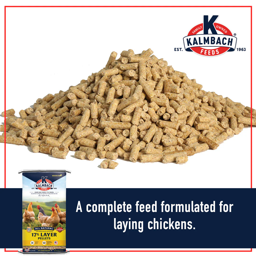 Kalmbach Feeds All Natural 17% Layer Pellets Chicken Feed