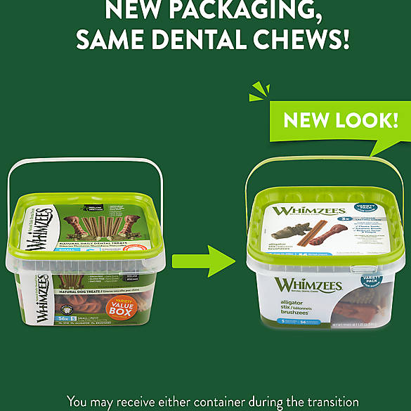 Whimzees Small Variety Pack Dental Dog Treats 56 ct