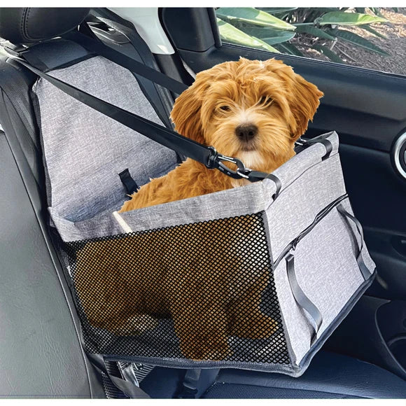 Kole Imports Portable Travel Pet Car Booster Seat, for Pets up to 20 lbs
