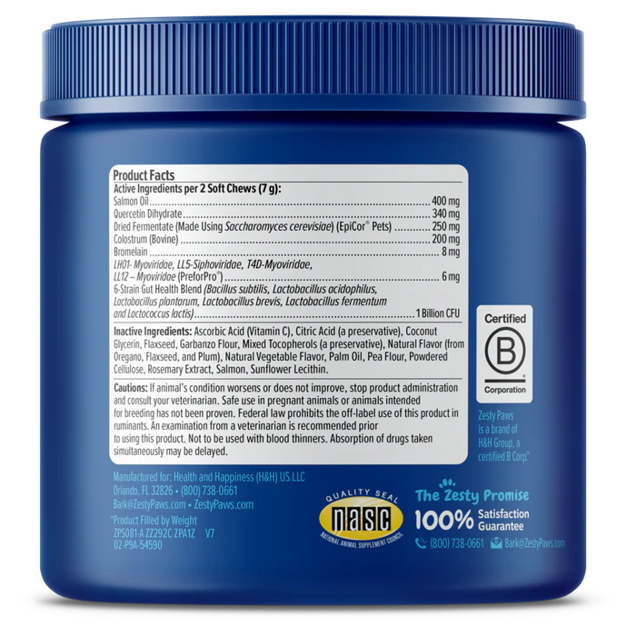 Zesty Paws Senior Advanced Allergy & Immune Senior Dog Bites 90 ct
