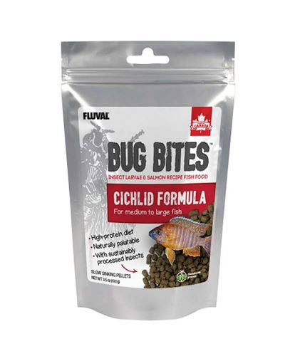 Fluval Bug Bites Pellets For Medium/Large Cichlids 3.53 oz
