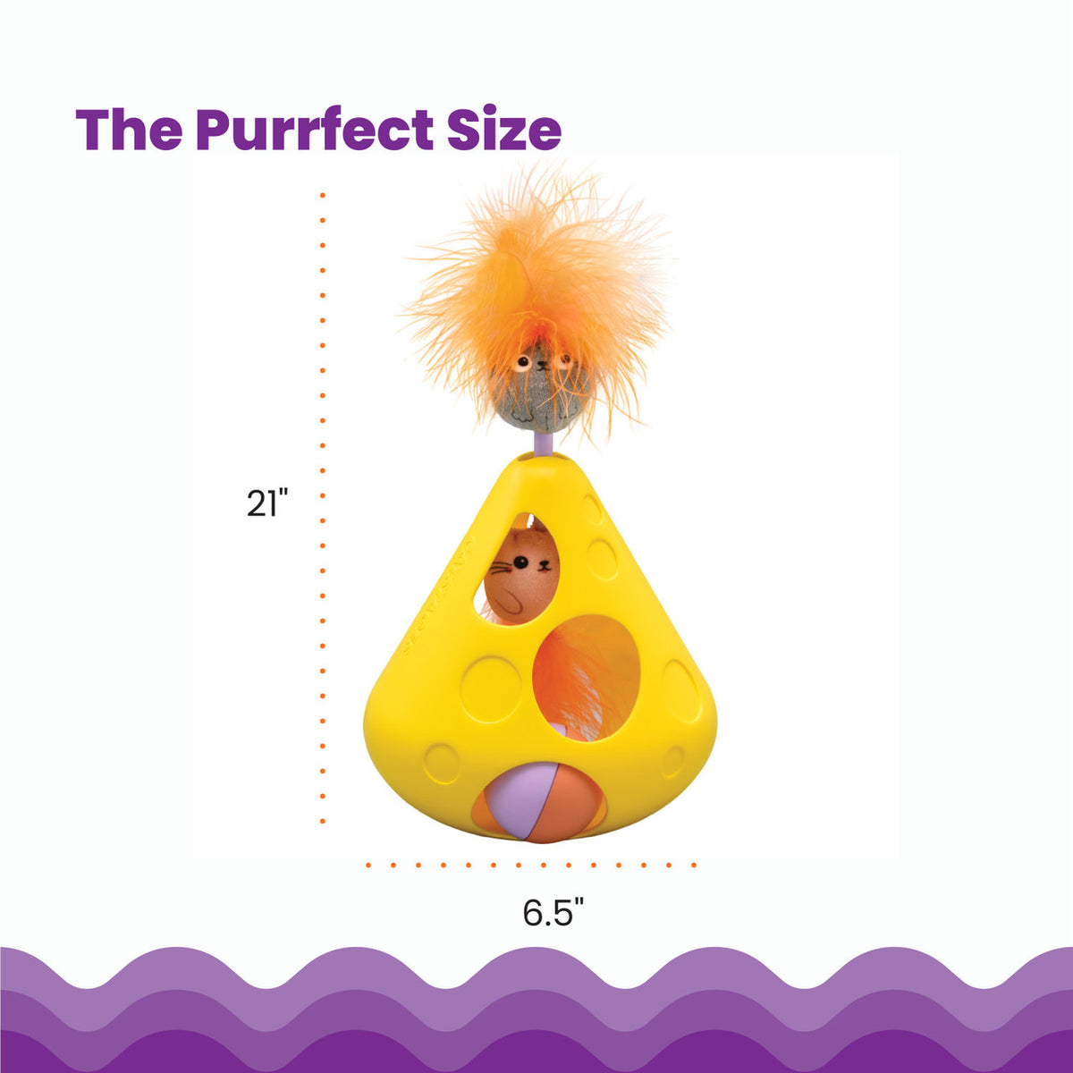 Catstages Mousin' Around Wobble Wedge Cat Toy