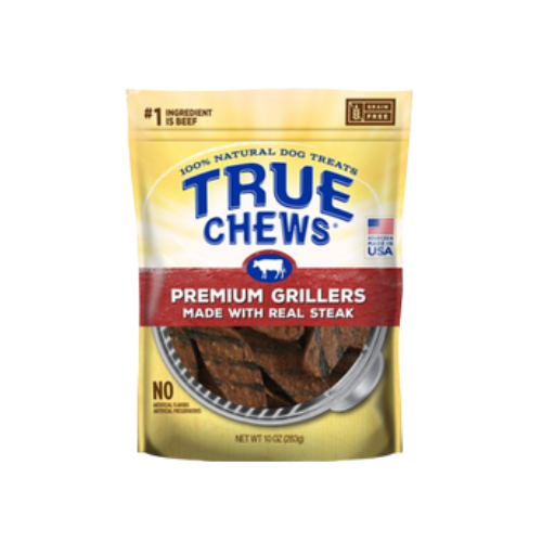 True Chews Premium Grillers Made With Real Sirloin Steak Dog Treats 12 oz