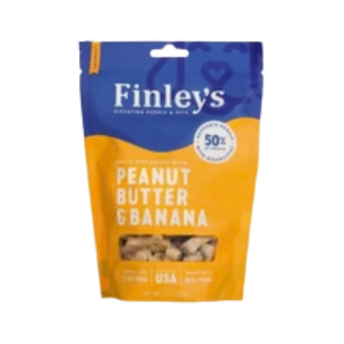 Finley's Peanut Butter & Banana Crunchy Dog Biscuits 12 oz