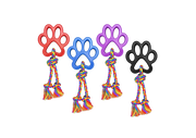 Incredipet Rope Tug with Paw Dog Toy, Assorted 13 in