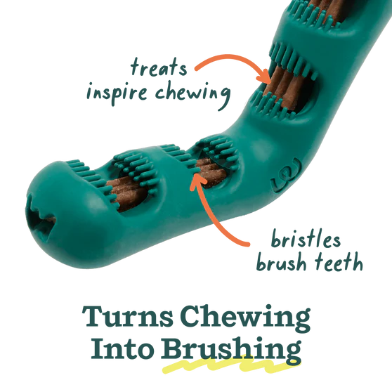 Woof The Bite n' Brush Refillable Dental Dog Chew