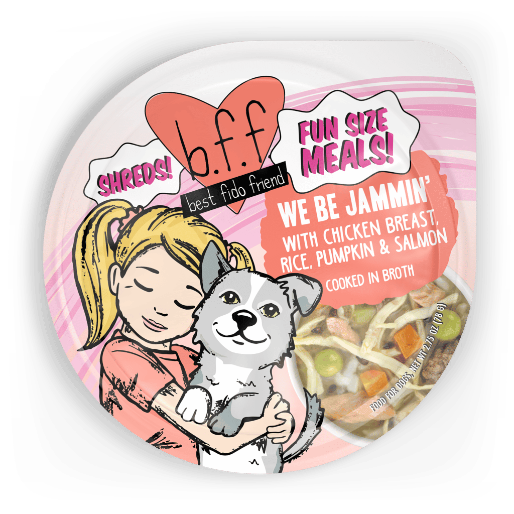 Weruva B.F.F. Fun Size Meals We Be Jammin' with Chicken Breast, Rice, Pumpkin & Salmon Cooked in Broth Wet Dog Food