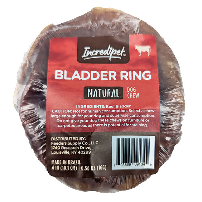 Incredipet Beef Bladder Ring Dog Chew