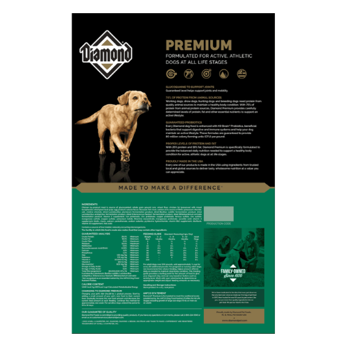 Diamond 26/18 Premium Adult Formula Dry Dog Food 6 lb