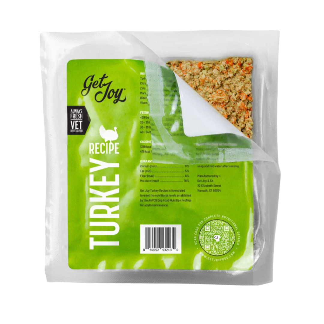 Get Joy Frozen Gently Cooked Turkey Recipe for Dogs 8.82 oz