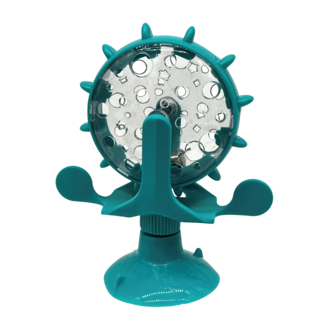 Kole Imports Suction-Cup Rotating Spinning Cat Toy