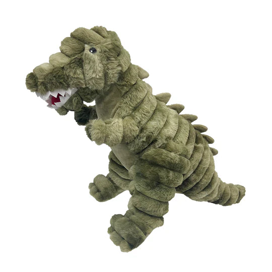 Petlou Dino Friends- T-Rex Plush Dog Toy 26 in