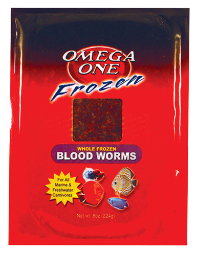 Omega One Frozen Blood Worms Flat Pack