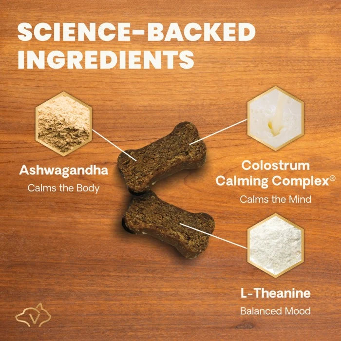 Vetriscience Long Lasting Calm & Confident Calming Chicken Flavored Soft Chews for Dogs 50 ct