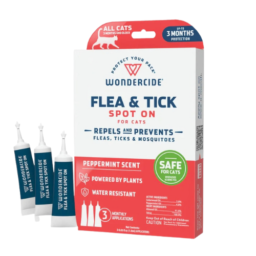 Wondercide Flea & Tick Spot On for Cats with Natural Essential Oils