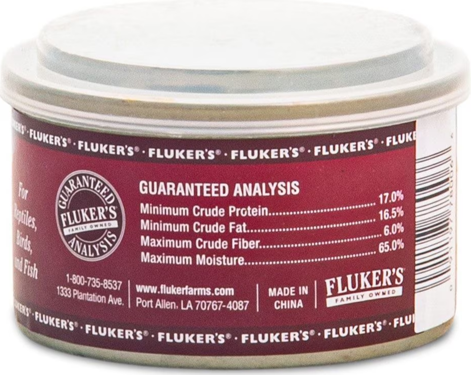Fluker's Gourmet-Style Superworms Canned Reptile Food 1.2 oz