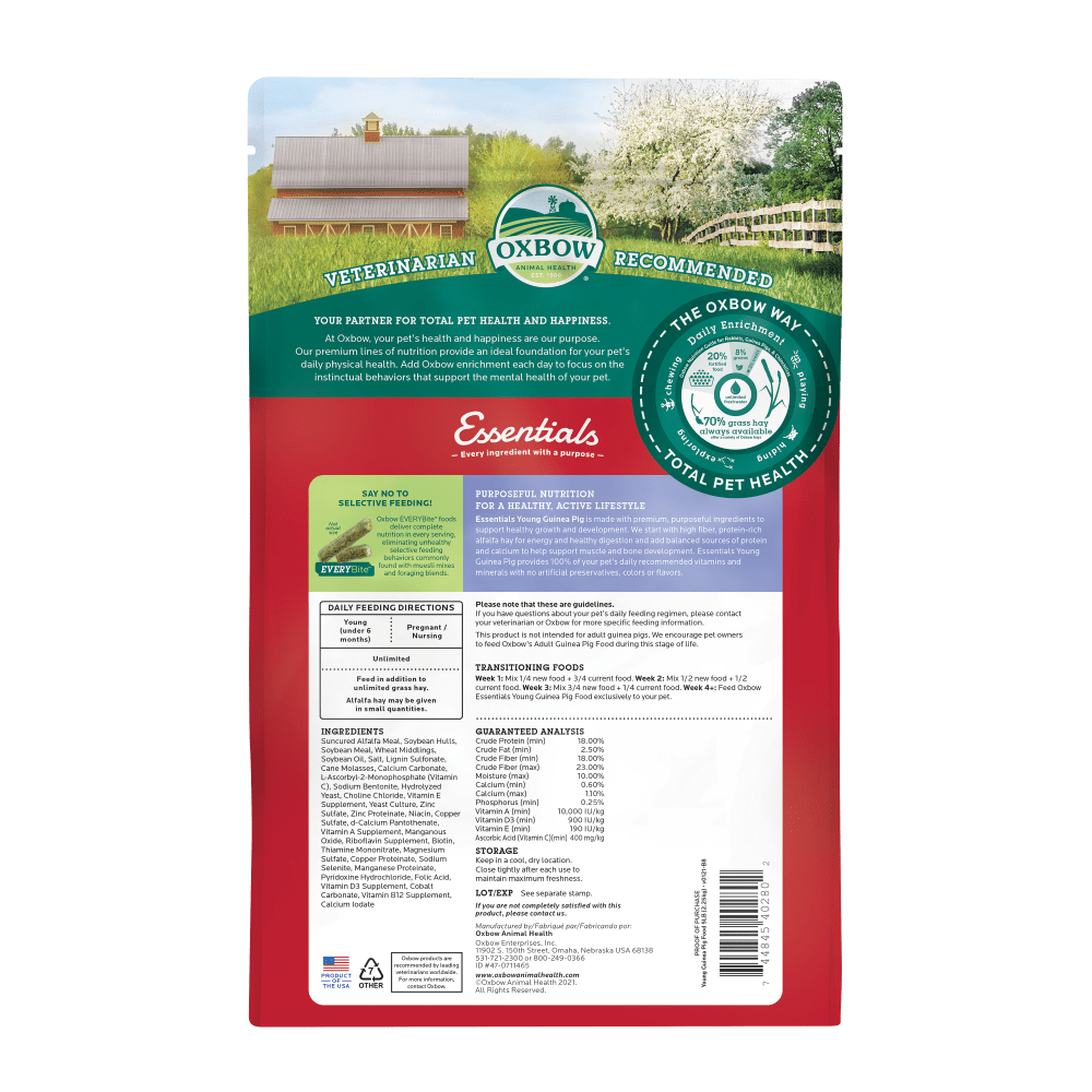 Oxbow Essentials Young Guinea Pig Food