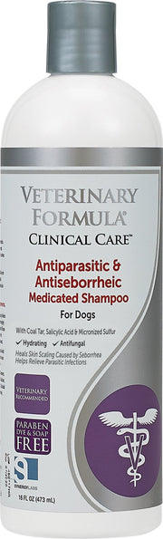 Synergy Veterinary Formula Antiparasitic and Antiseborrheic Dog Shampoo 16 oz