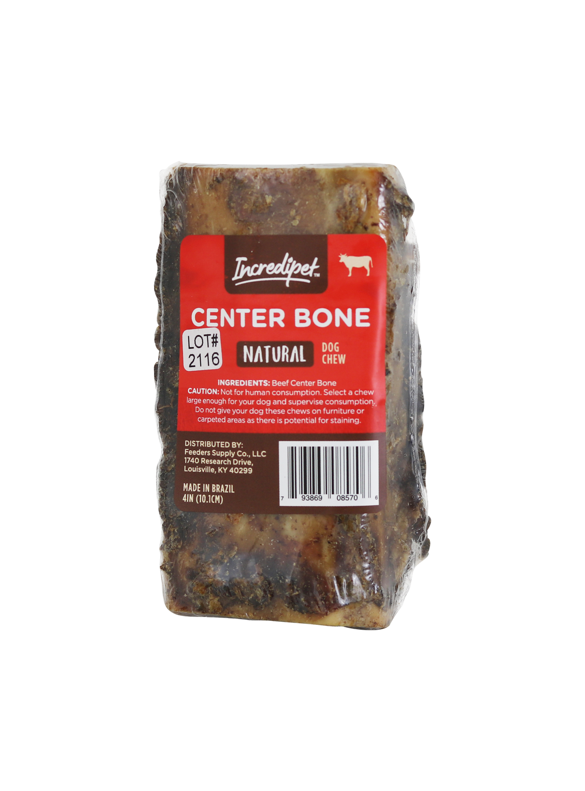 Incredipet 4 in Beef Center Bone