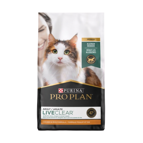 Purina Pro Plan Liveclear Probiotic Chicken & Rice Formula Dry Cat Food 7 lb
