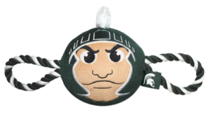 Pets First Michigan State Spartans Mascot Rope Dog Toy 25 in