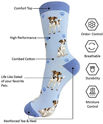 E & S Imports Pet Lover Socks Jack Russell Terrier Dog, Unisex, One Size Fits Most