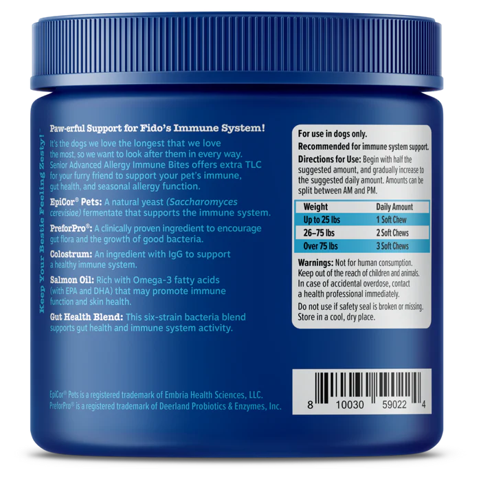 Zesty Paws Senior Advanced Allergy & Immune Senior Dog Bites 90 ct