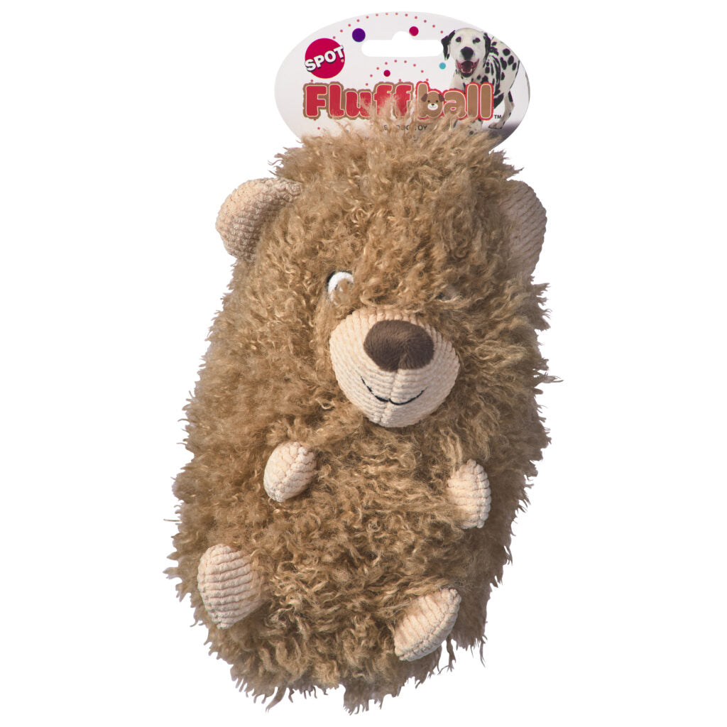Spot Fluff Balls Plush Dog Toy, Assorted 8.5 in
