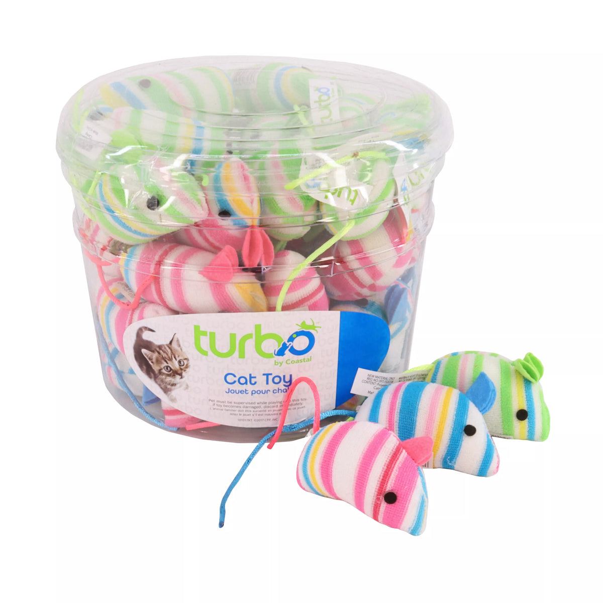 Coastal Pet Products Turbo Printed Mice Cat Toy