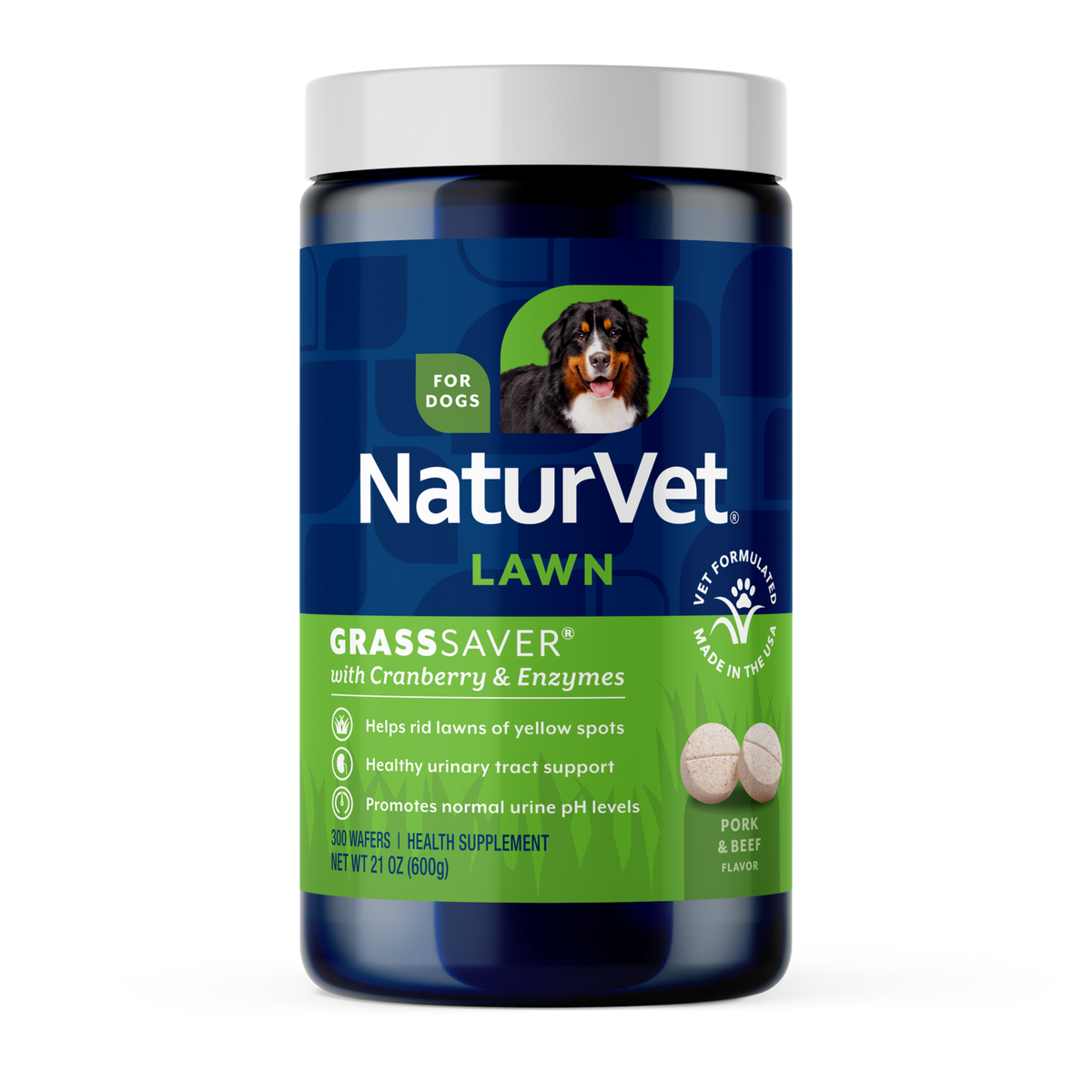 Naturvet GrassSaver Wafers for Dogs 300 ct